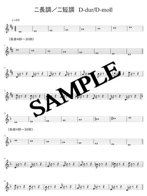 ニ長調／ニ短調_D-dur_D-moll 練習sample