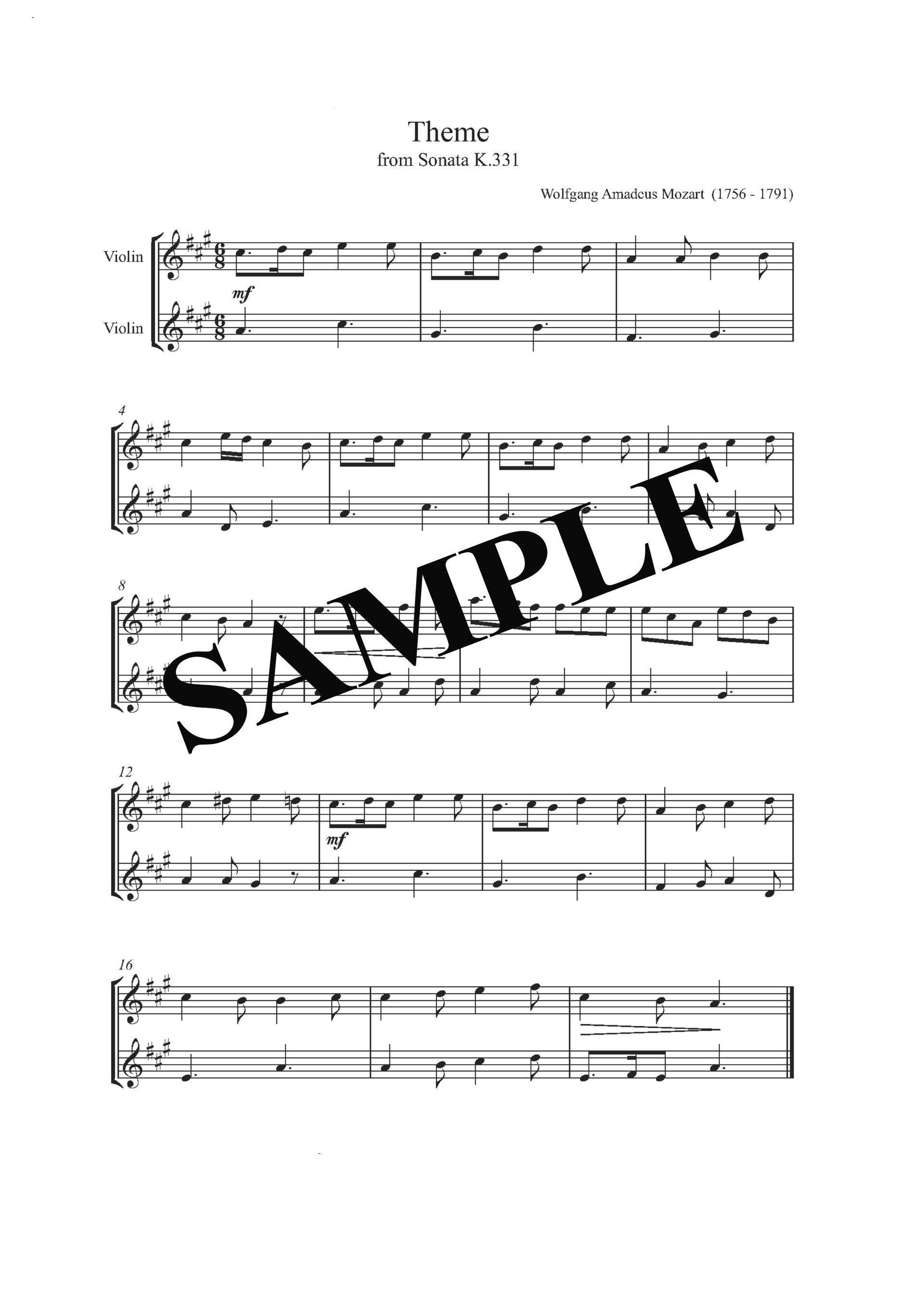 mozart sonata331 duo sample