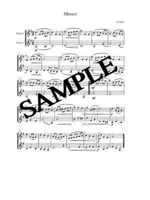 bach minuet sample